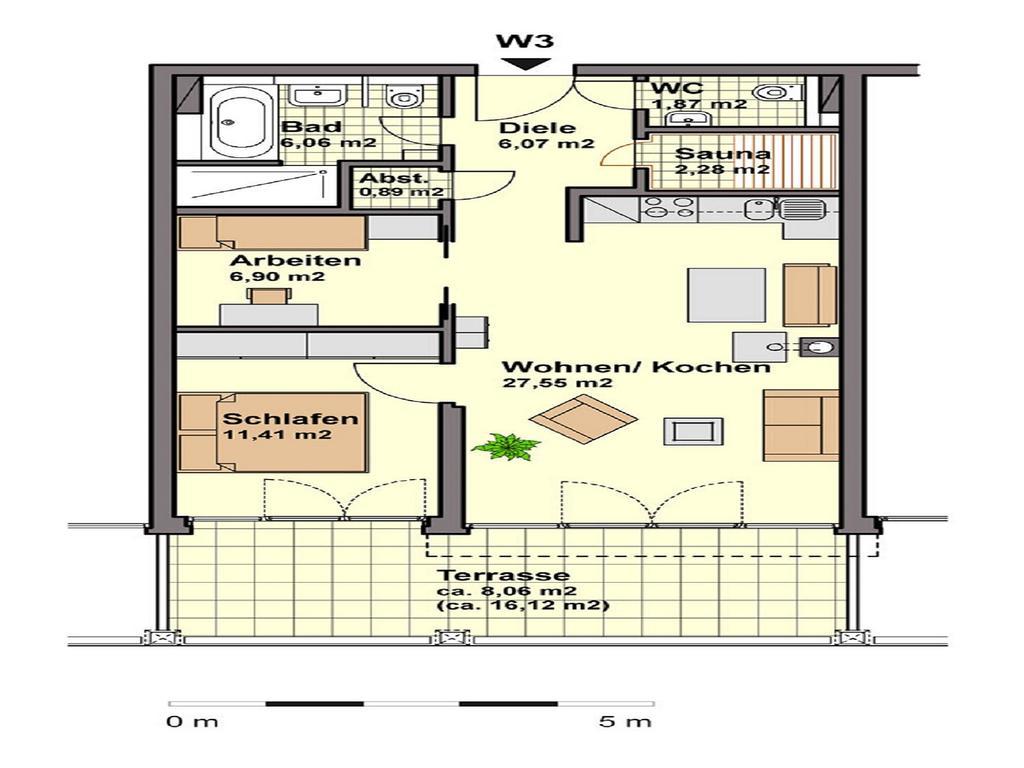 Ferienwohnung Silbermoewe Sassnitz Rum bild
